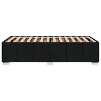Bettgestell ohne Matratze Schwarz 90x190 cm Stoff