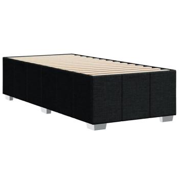 Bettgestell ohne Matratze Schwarz 90x190 cm Stoff