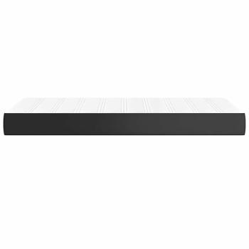 Taschenfederkernmatratze für Kinder Mittel Schwarz 80x160cm Kunstleder