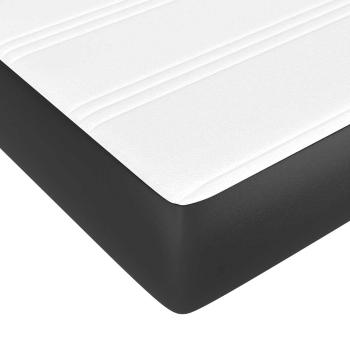 Taschenfederkernmatratze für Kinder Mittel Schwarz 80x160cm Kunstleder