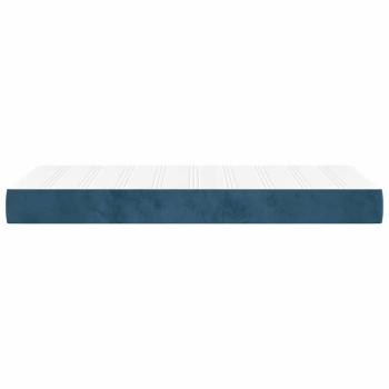 Taschenfederkernmatratze Mittel Dunkelblau 90x220x20 cm Samt