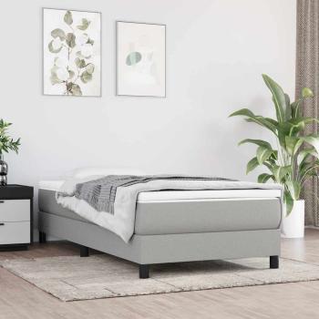 ARDEBO.de - Taschenfederkernmatratze Mittel Hellgrau 100x190x20 cm Stoff