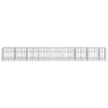 Gabione mit Deckel 850x100x100 cm Verzinktes Eisen