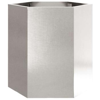 Pflanzkübel Sechseckig 46x40x45 Edelstahl