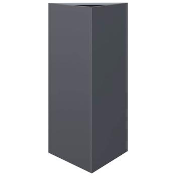 Pflanzkübel Anthrazit Dreieckig 40x34,5x75 cm Stahl