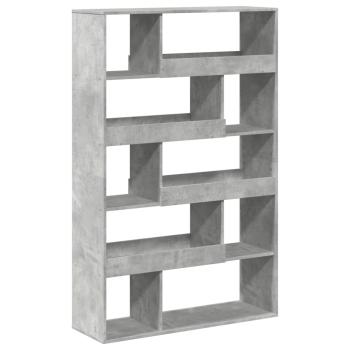 B?cherregal Betongrau 100x33x156,5 cm Holzwerkstoff