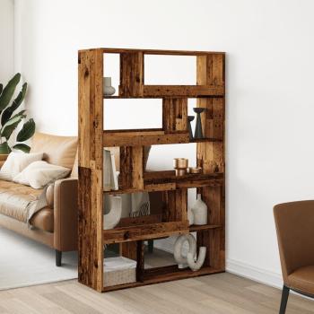 ARDEBO.de - Raumteiler Altholz-Optik 100x33x156,5 cm Holzwerkstoff