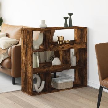 ARDEBO.de - Raumteiler Räuchereiche 100x33x94,5 cm Holzwerkstoff