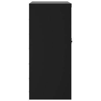 Aktenschrank Schwarz 79x40x90 cm Stahl