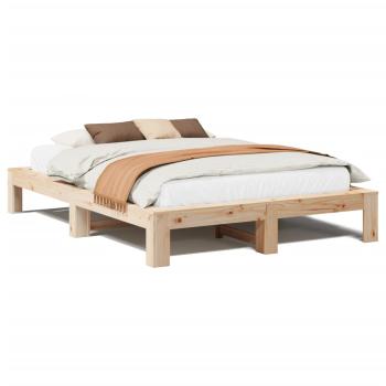 Massivholzbett ohne Matratze 140x190 cm Kiefernholz