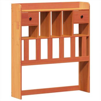 Massivholzbett ohne Matratze Wachsbraun 75x190 cm Kiefernholz