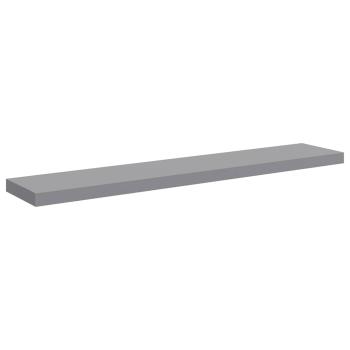Schwebende Wandregale 4 Stk. Grau 120x23,5x3,8 cm MDF