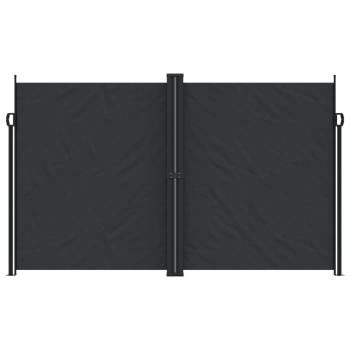 Seitenmarkise Ausziehbar Schwarz 200x1000 cm