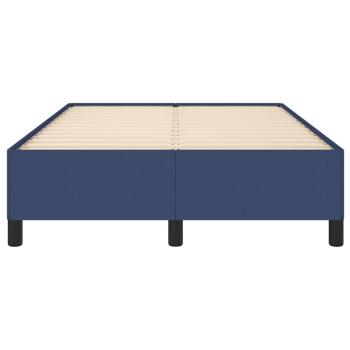 Bettgestell ohne Matratze Blau 120x190 cm Stoff