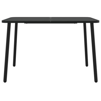 Gartentisch Anthrazit 110x80x71 cm Stahl