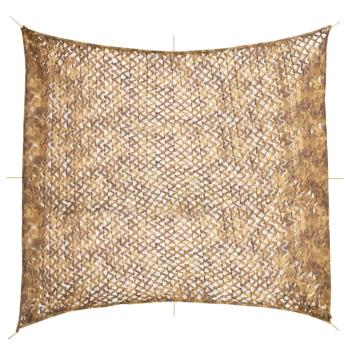ARDEBO.de - Tarnnetz mit Aufbewahrungstasche 416x402 cm Sandfarbe