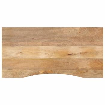 ARDEBO.de - Schreibtischplatte mit Aussparung 110x50x2,5cm Massivholz Mango