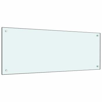 ARDEBO.de - Küchenrückwand Milchweiß 100x40 cm Hartglas