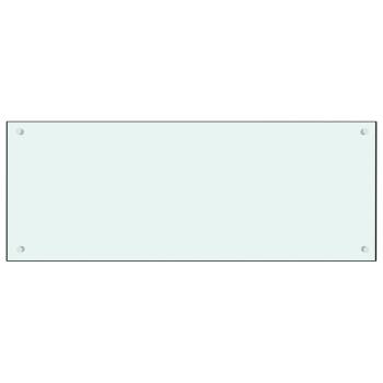 Küchenrückwand Milchweiß 100x40 cm Hartglas
