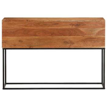 Konsolentisch 110x30x75 cm Massivholz Akazie und Eisen