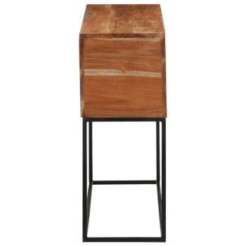 Konsolentisch 110x30x75 cm Massivholz Akazie und Eisen