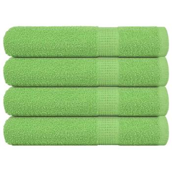 ARDEBO.de - Saunatücher FROGN 4 Stk. Apfelgrün 80x200 cm 360 g/m²