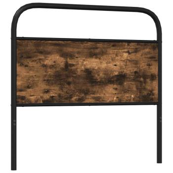 Ersatz-Kopfteil Räuchereiche 120 cm Stahl und Holzwerkstoff