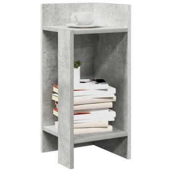 ARDEBO.de - Beistelltisch mit Ablage Betongrau 25,5x27x60 cm