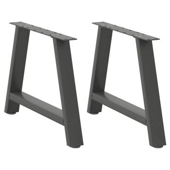 ARDEBO.de - Couchtischbeine A-Form 2 Stk. Anthrazit 70x(42-43) cm Stahl