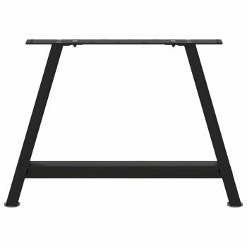 Couchtischbeine A-Form 2 Stk. Schwarz 70x(42-43) cm Stahl