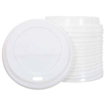 Deckel für Pappbecher Ø90 mm 12oz 16oz 1000Stk. Weiß Kunststoff