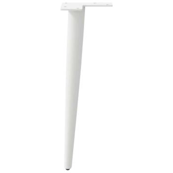 Couchtischbeine Konische Form 4 Stk. Weiß 42-43 cm Stahl