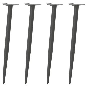 Konsolentischbeine Konische Form 4 Stk. Anthrazit 72-73 cm Stahl