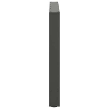 Esstischbeine Anthrazit 2 Stk. 80x(72-73) cm Stahl