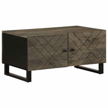 ARDEBO.de - Couchtisch Schwarz 80x50x40 cm Massivholz Mango