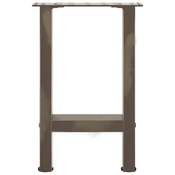Couchtischbeine Naturstahl 2 Stk. 38x(42-43) cm Stahl