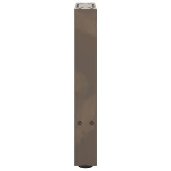 Couchtischbeine Naturstahl 2 Stk. 38x(42-43) cm Stahl