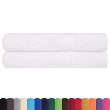 Saunatücher FROGN 2 Stk. Weiß 80x200 cm 360 g/m²