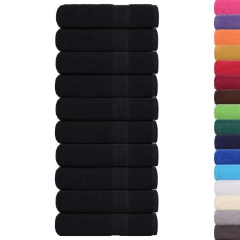 Handtücher FROGN 10 Stk. Schwarz 50x100 cm 360 g/m²