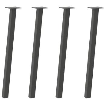 Konsolentischbeine 4 Stk. Anthrazit 72 cm Stahl