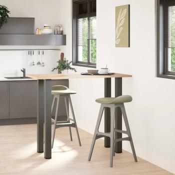 ARDEBO.de - Bartischbeine 4 Stk. Anthrazit 110-112 cm Stahl