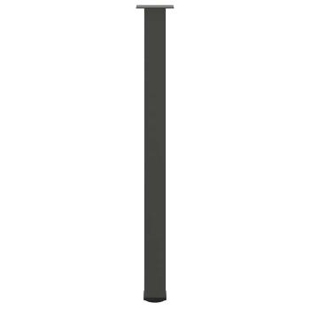 Bartischbeine 4 Stk. Anthrazit 110-112 cm Stahl