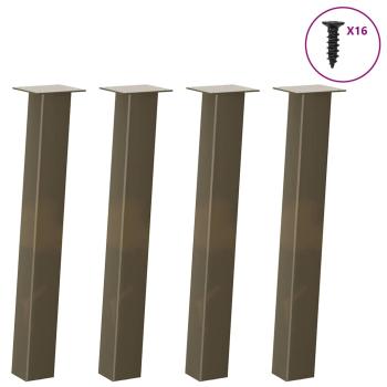 Konsolentischbeine 4 Stk. Naturstahl 72 cm Stahl