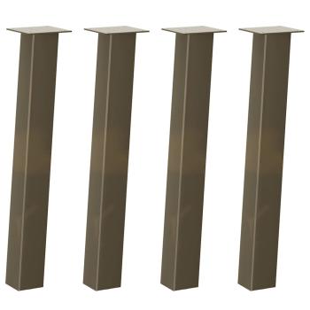 Konsolentischbeine 4 Stk. Naturstahl 72 cm Stahl