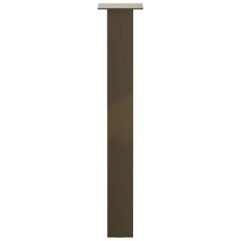 Konsolentischbeine 4 Stk. Naturstahl 72 cm Stahl