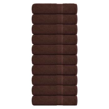 ARDEBO.de - Badetücher FROGN 10 Stk. Braun 100x150 cm 360 g/m²