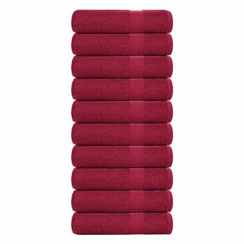 ARDEBO.de - Duschtücher FROGN 10 Stk. Bordeaux 70x140 cm 360 g/qm
