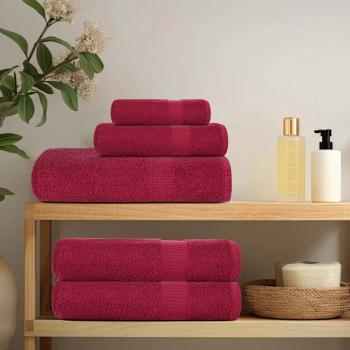 Saunatücher FROGN 10 Stk. Bordeaux 80x200 cm 360 g/m²