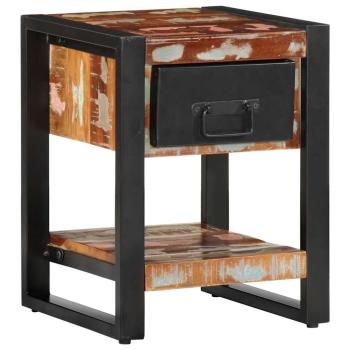 ARDEBO.de - Nachttisch Mehrfarbig 35x34x45 cm Altholz Massiv