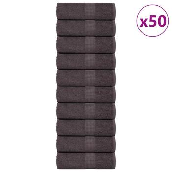 ARDEBO.de - Gästetücher FROGN 50 Stk. Anthrazit 30x50 cm 360 g/m²